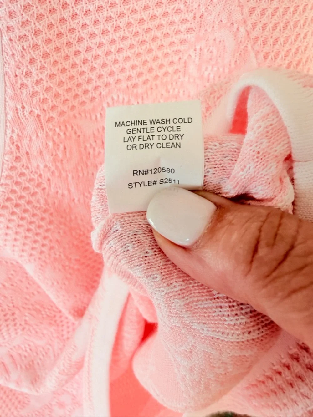 PEACE of CLOTH Luxe Pastel Pink Romantic Feminine Plush Polo Sweater SMALL $210 - Picture 5 of 7